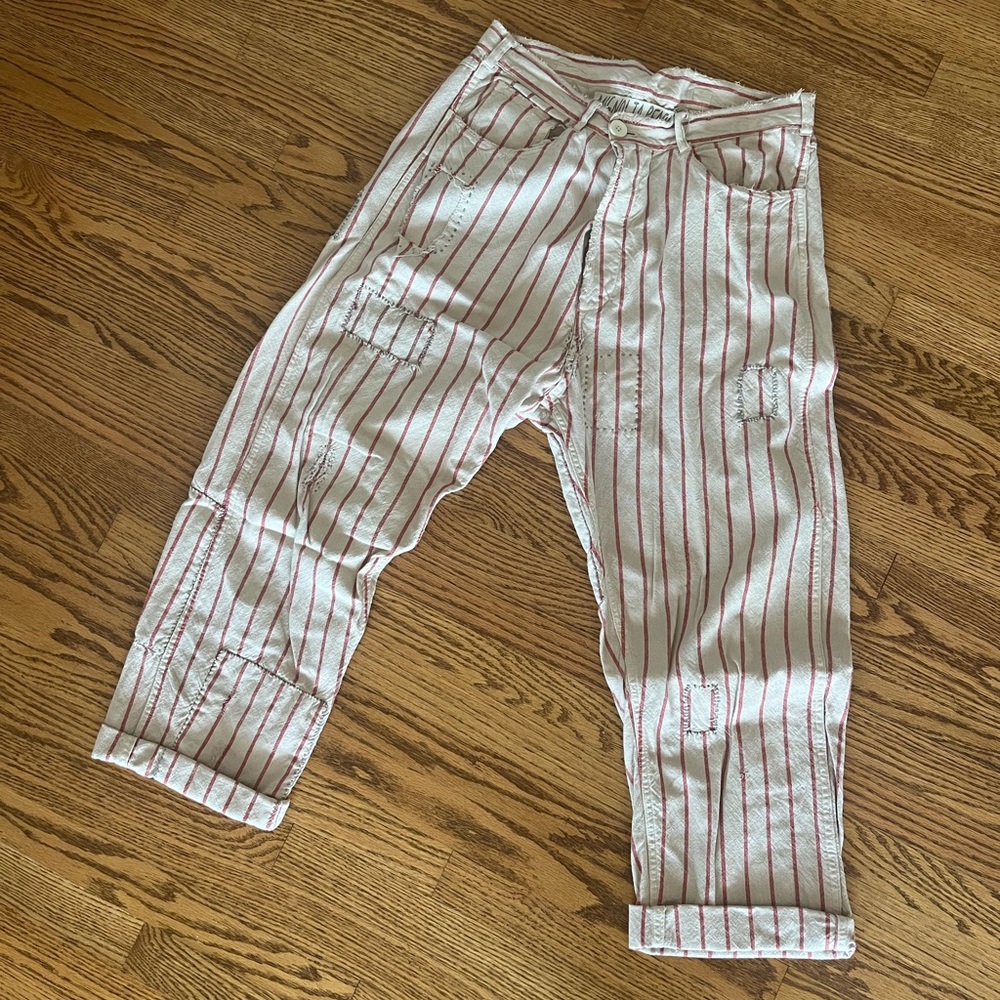 Magnolia Pearl Red Pinstripe Pants